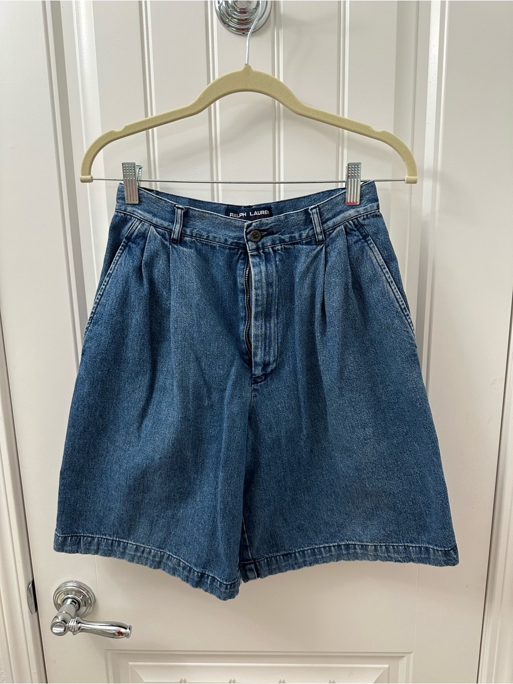 Ralph Lauren Polo Sport Pleated Denim Shorts